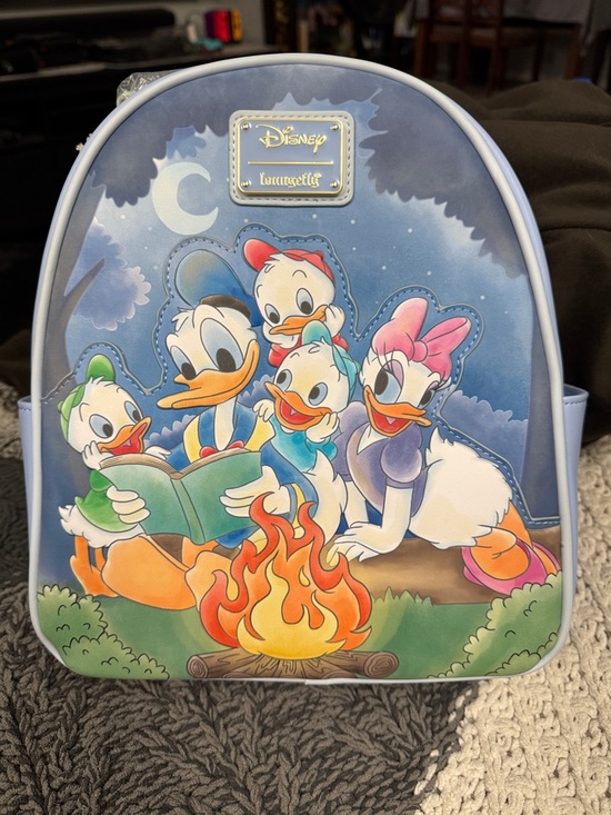Loungefly Handbags - Loungefly Disney DuckTales Campfire Mini Backpack - Light Blue & Navy